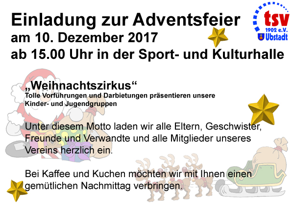 Einladung Adventsfeier